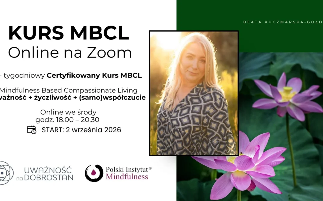 Certyfikowany kurs MBCL z Beatą Kuczmarską-Gołda w środy od 2 września, ONLINE – CAŁY ŚWIAT
